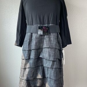 NWT Sharagano Women’s Dress with Belt Size 12
